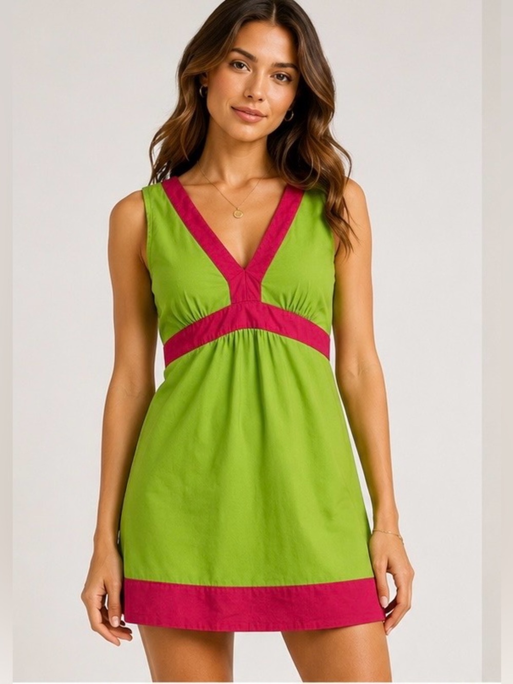 Lilly Pulitzer women’s pink and green sleeveless dress. Size XS